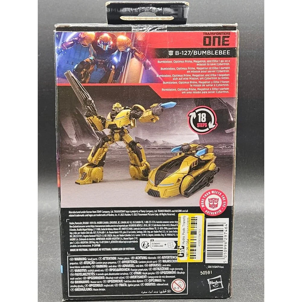 Transformers Studio Series Bumblebee B-127 Figure 18 Steps Cybertron Mission 8+